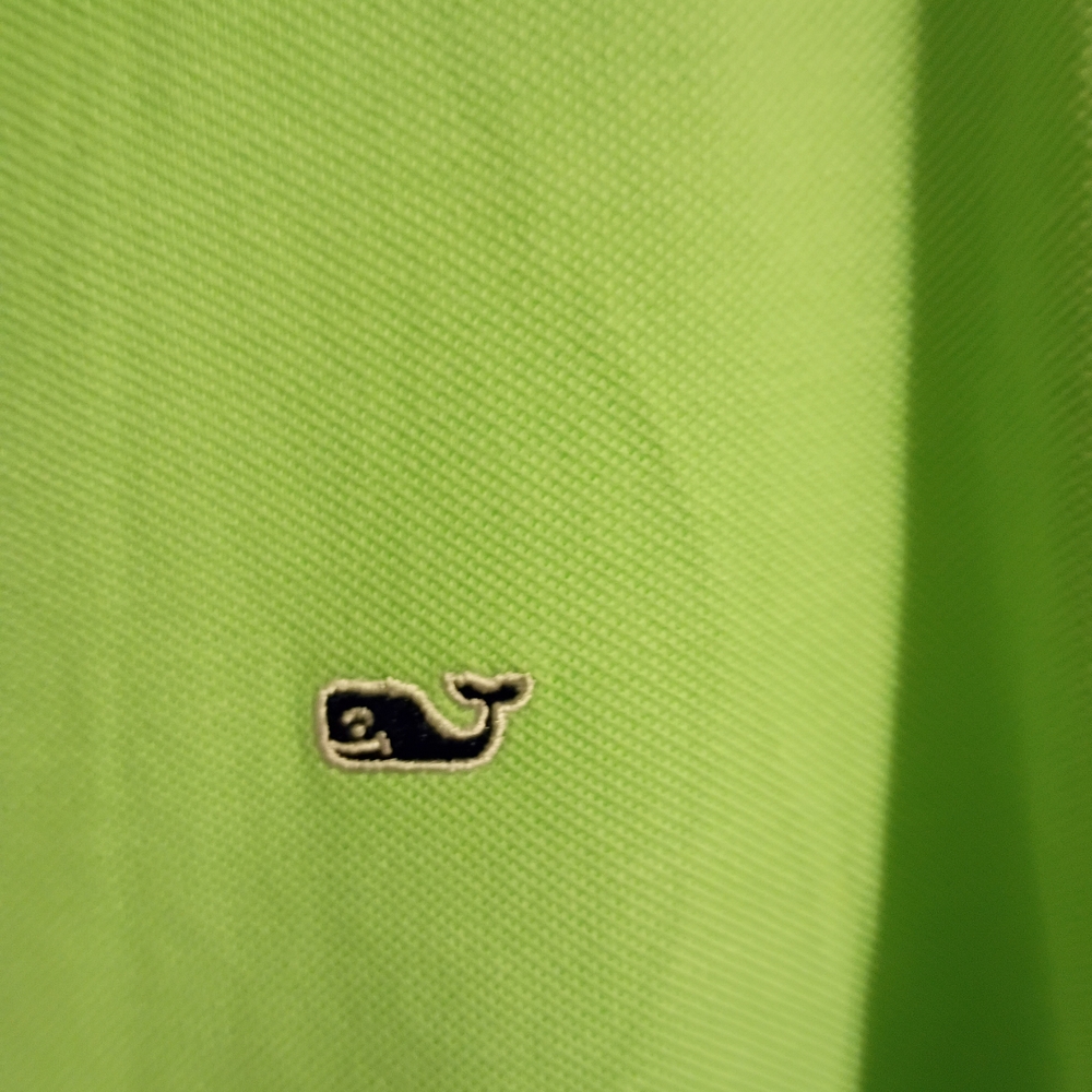 Vineyard Vines Boys Size Small Heritage Lime Green Polo Shirt - Picture 6 of 8